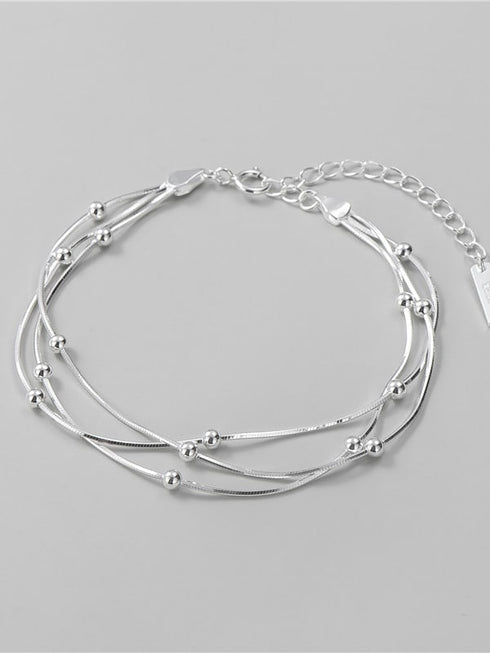 Bratara din argint Tessa (Silver/Gold)